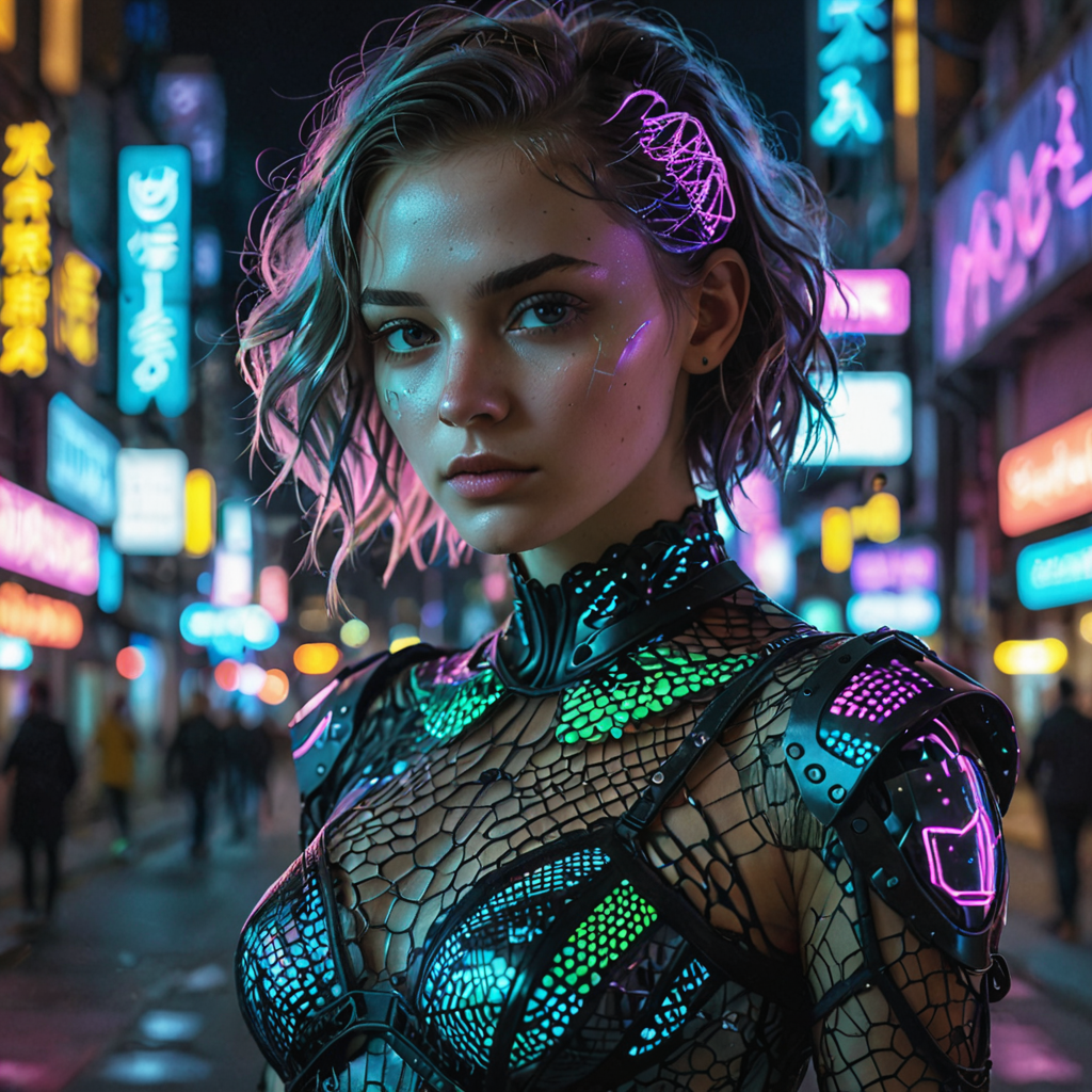 Femme inspiration cyberpunk